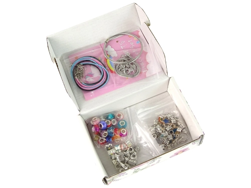 Set of Bracelets, Chains and Coloured Jewellery Beads