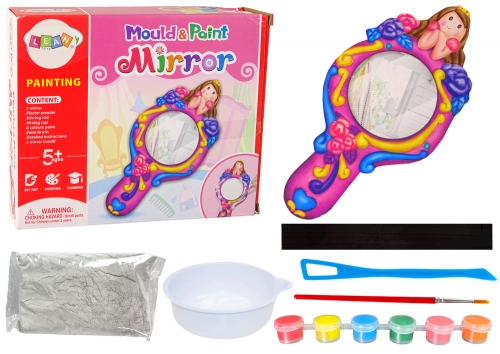 Set of Creative Plastic Mirror Mold Plaster Paints