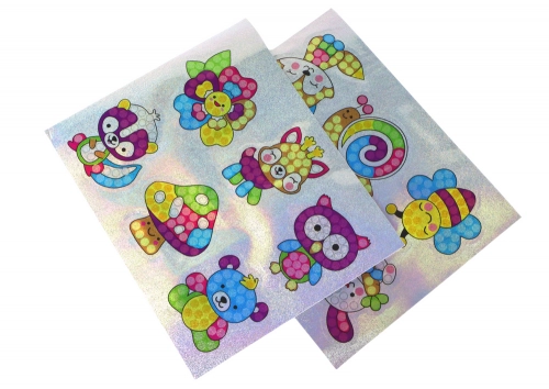 Set of DIY Diamond Stickers, Colorful Animals Stickers