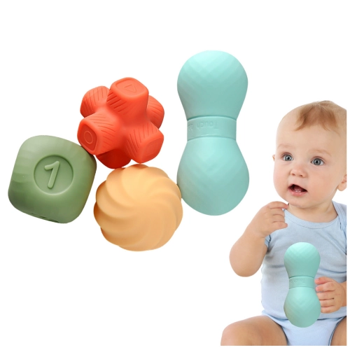 Set of Soft Sensory Toys Colored Blocks 6pcs
