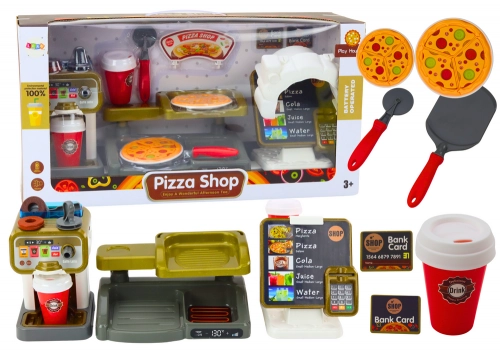 Set Shop Pizza Coffee Maker Drinks Cash Register