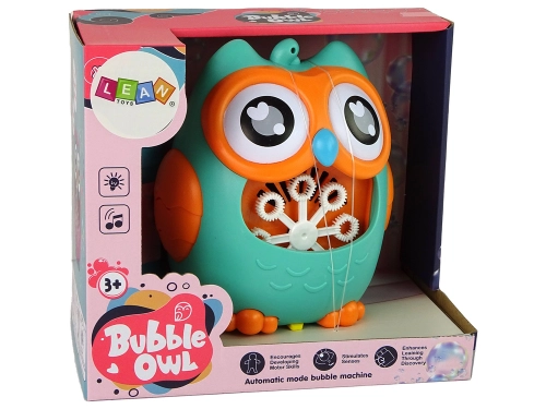 Soap Bubble Machine Owl Sound Mint