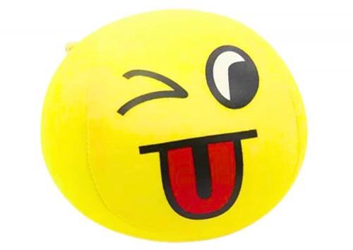 Soft Ball Smiley Emoji Ball Yellow 9cm