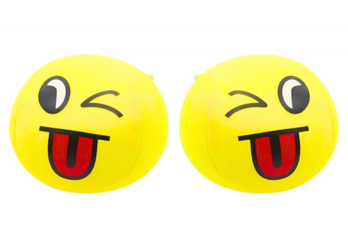Soft Ball Smiley Emoji Ball Yellow 9cm