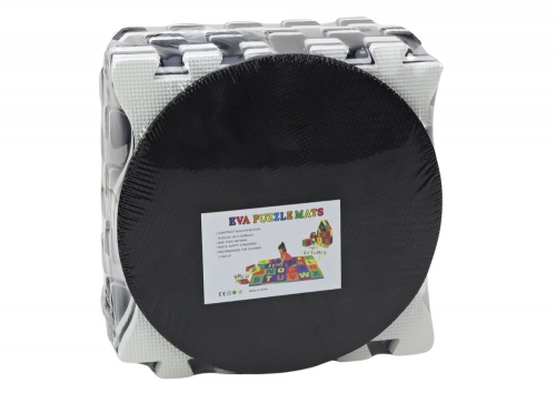 Soft Puzzle Mat Contrasting Educational EVA Foam Black and White 19 pieces.