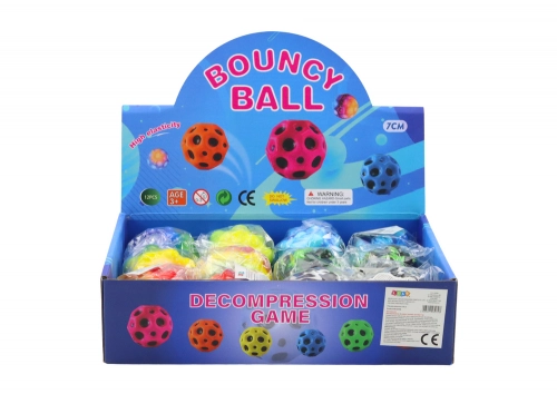 Spīdoša bumbiņa ar izvirzījumiem Colorful 6,5 cm
