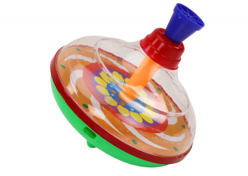 Spinning Top for Children Traditional Spinning 15cm x 14cm 3 Patterns