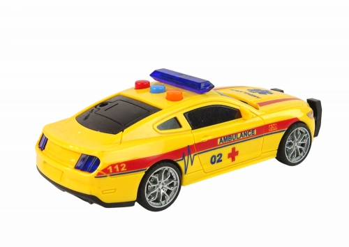 Sports Car Ambulance Lights Sound Yellow