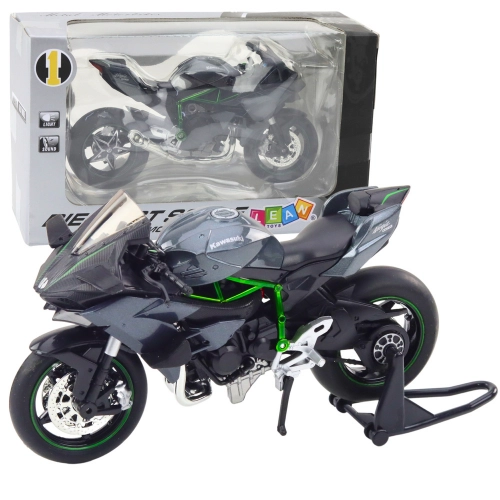 Sports Motorcycle Metal Lights Sounds Gray 1:12