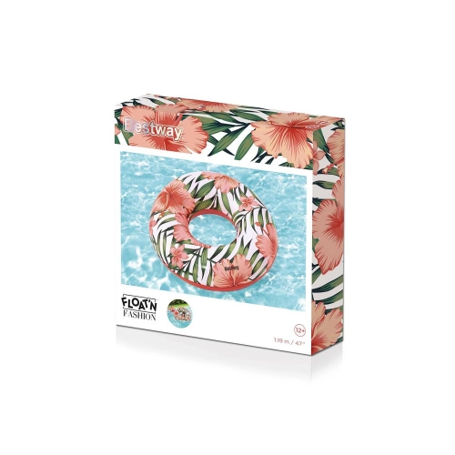 Swimming Ring With Pink Palms 119 m Bestway 36237