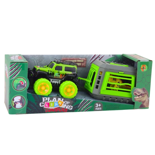 T-Rex Dinosaur Cage Off-Road Vehicle Set