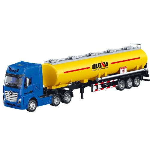Tank Truck Metal Movable Parts Yellow 1:50