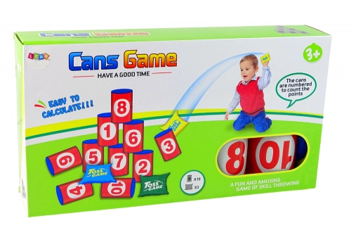 Target Toss Game - Knocking Down Cans