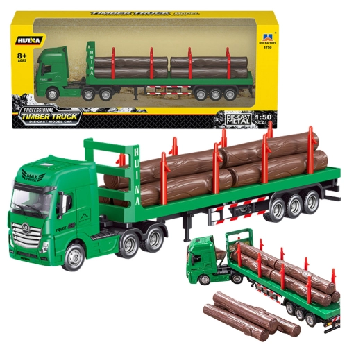 Timber Transporter Metal Huina 1:50 Green