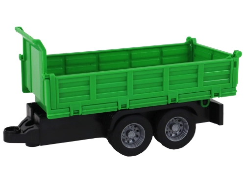 Truck With Crane Friction Drive Sounds Green Wood 1:16