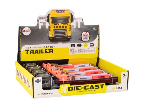 Truck With Trailer 1:24 TIR Car Truck Accessories Sounds