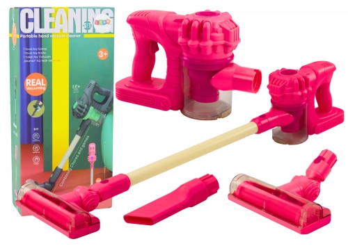 Upright Toy Vacuum Cleaner Lights Sounds Pink