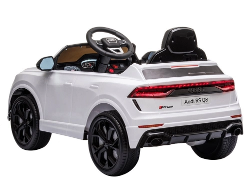 Vienvietīgs elektromobilis Audi RS Q8 White