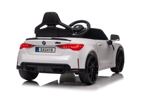Vienvietīgs elektromobilis BMW M4 White