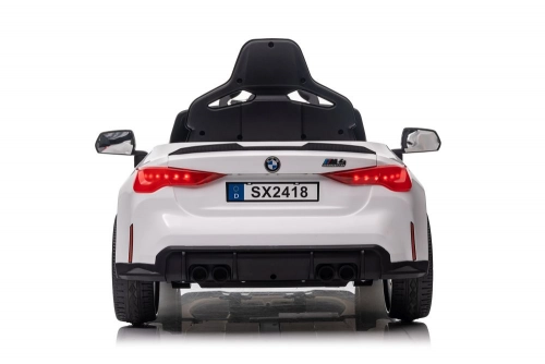 Vienvietīgs elektromobilis BMW M4 White