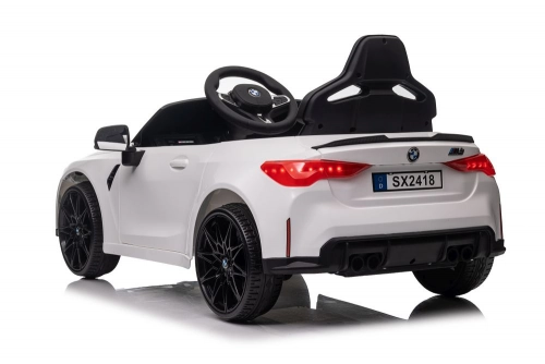 Vienvietīgs elektromobilis BMW M4 White