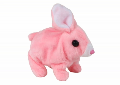 Walking Bunny Interactive Toy Short Hair Pink