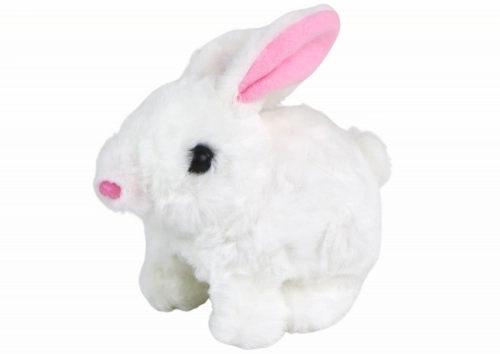 Walking Bunny Interactive Toy Short Hair White