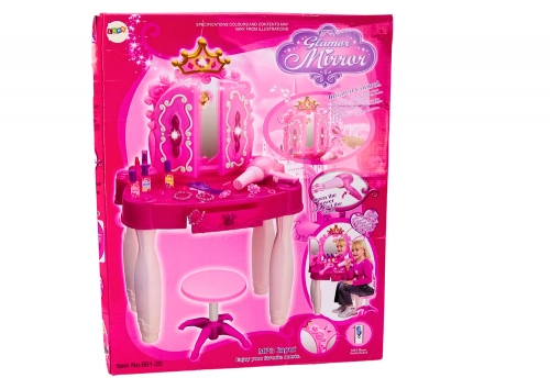 Wand Controlled Dressing Table MP3 Wand Accessories Pink