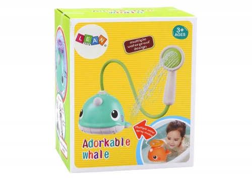 Whale Bath Toy 3 Tips Orange