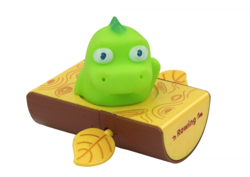 Wind-up Bath Toy Dinosaur in a Boat