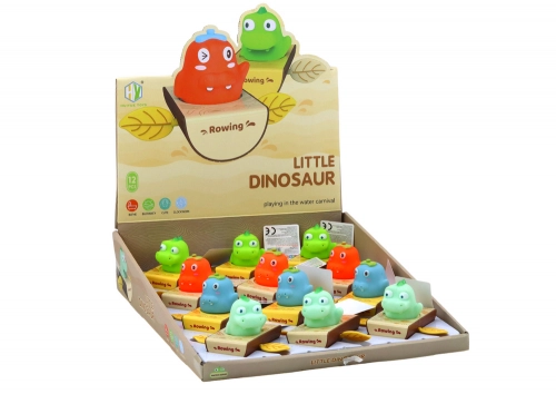 Wind-up Bath Toy Dinosaur in a Boat