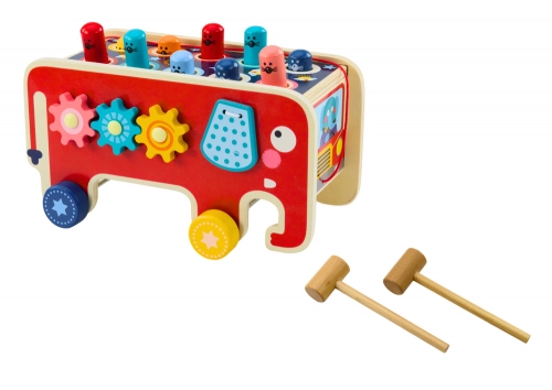 Wooden Arcade Game for Children Whaca-mole Cymbals