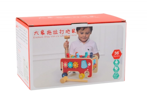 Wooden Arcade Game for Children Whaca-mole Cymbals