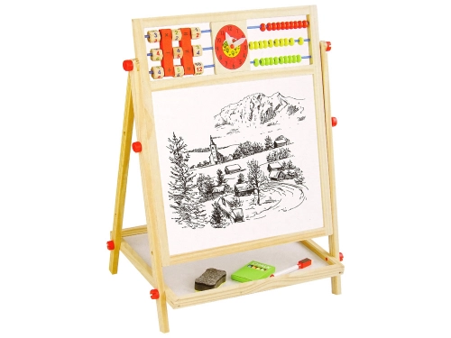 Wooden Board 2in1 Abacus Chalk Pen