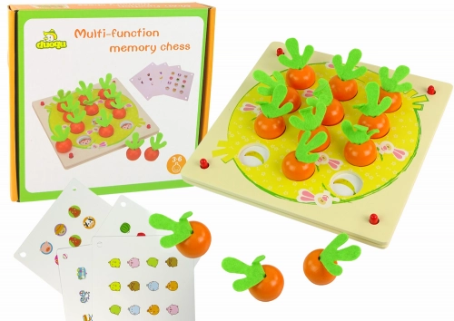 Wooden Carrots Memory Game