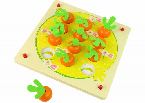 Wooden Carrots Memory Game