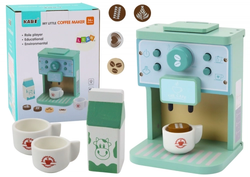 Wooden Coffee Machine AGD Milk Cup Set