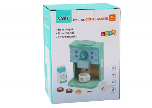 Wooden Coffee Machine AGD Milk Cup Set