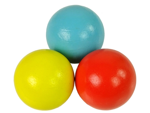 Wooden Giraffe Ball Slide Beads