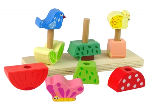 Wooden Jigsaw Puzzle Flower Butterfly Bird