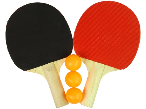 Wooden Ping Pong Sticks 3 Balls Cover