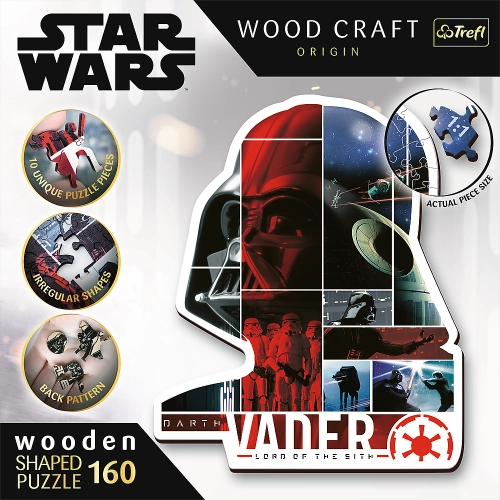 Wooden puzzle Star Wars 160 pcs. Darth Vader Trefl 20190