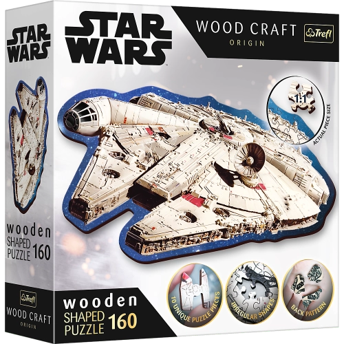 Wooden puzzle Star Wars 160 pcs Millennium Falcon Trefl 20189