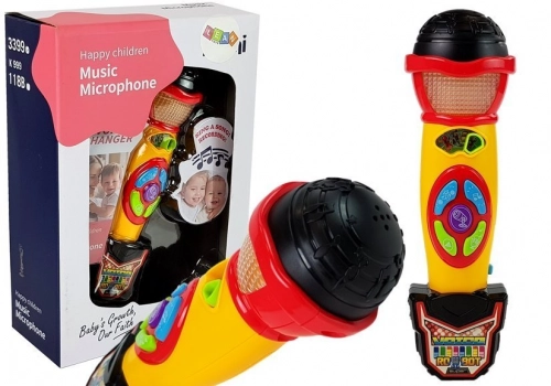 Yellow- Black Karaoke Microphone Recording Songs