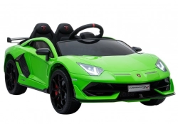 Электрический спортивный автомобиль для детей Lamborghini Aventador Green
