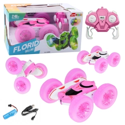 Remote Control Stunt Car RC 360° Pink