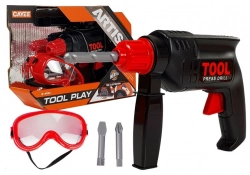 Toy Drill with Safety Glasses - Tools for Children