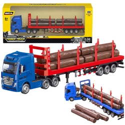 Truck Timber Transport Metal Huina 1:50 Red