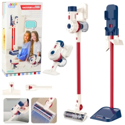 Upright Vacuum Cleaner Kids Cleaning Kit Lights Sounds Station White