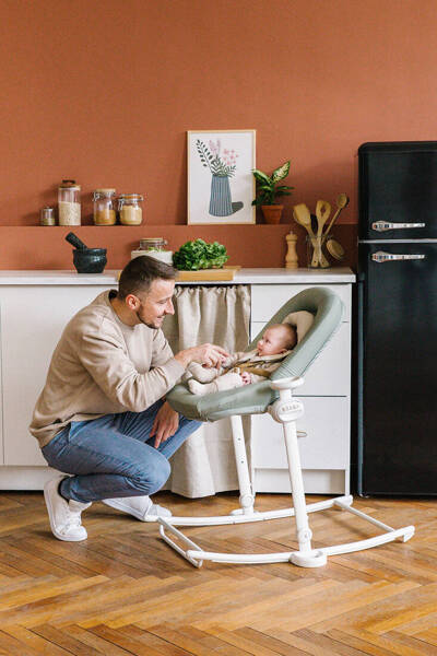 Beaba Bouncer Up&Down Plus Seagrass Šūpuļkrēsls